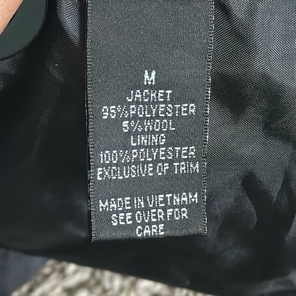 BCX Houndstooth Black and White Jacket Size M - Picture 5 of 10